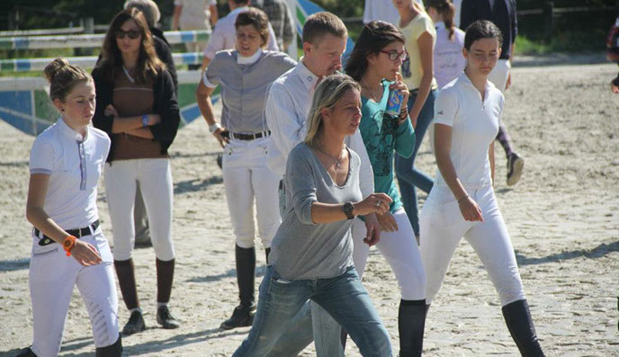 Virginie Martinot coache la section sportive scolaire équitation de Cluny